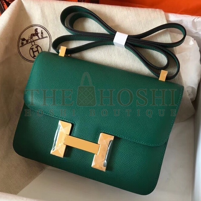 H**me5 Epsom Constance 24cm Malachite Handmade Bag Master Quality