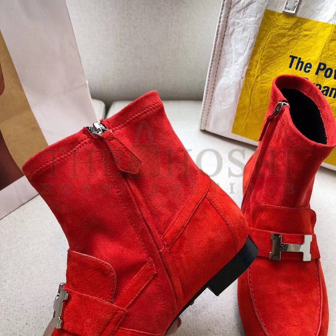 H**me5 Red Saint Honore Ankle Boots Master Quality