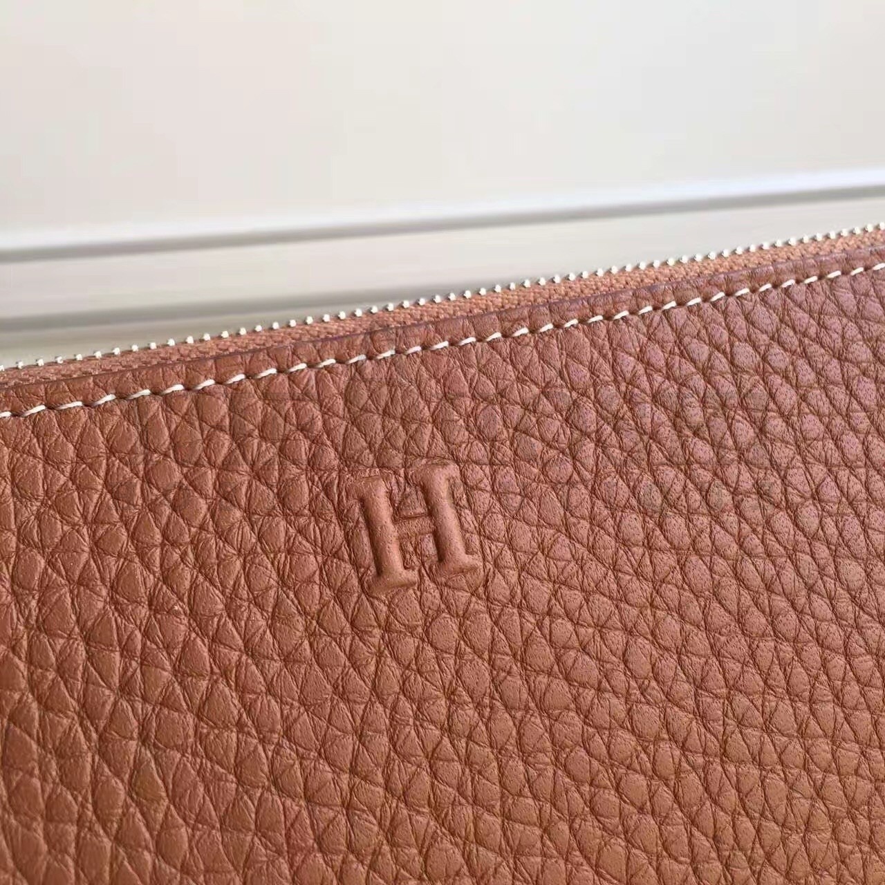 H**me5 Brown Clemence Azap Zipped Wallet Master Quality
