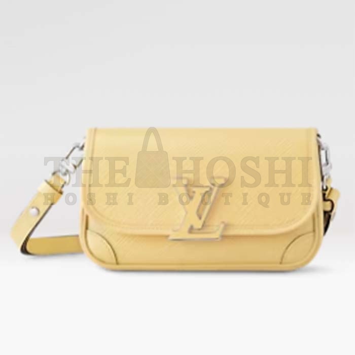 L0vis Vvtt0n LV Women Buci Crossbody Yellow Epi Grained Cowhide Leather Master Quality