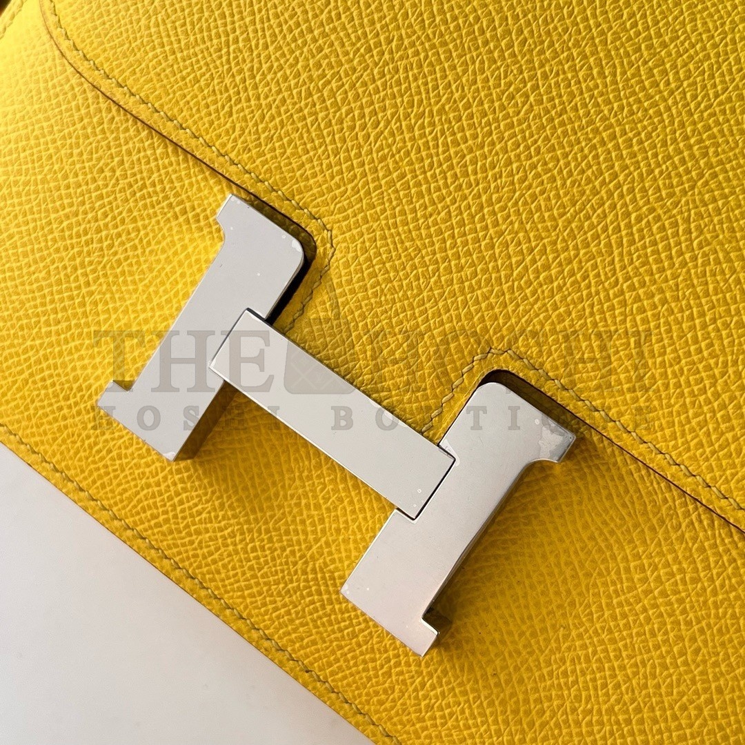 H**me5 Constance 18 Handmade Bag In Jaune de Naples Epsom Calfskin Master Quality