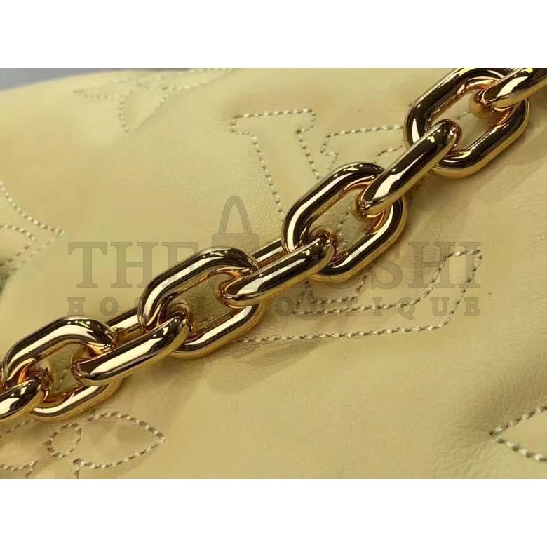 L0vis Vvtt0n LV Women Wallet On Strap Banane Yellow Monogram Embroidered Leather Master Quality