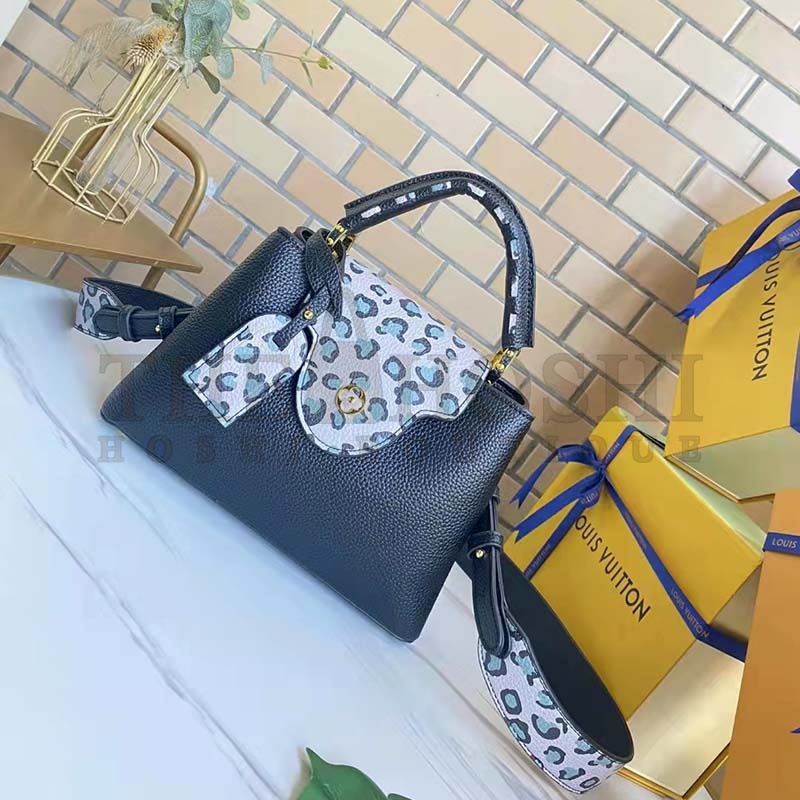 L0vis Vvtt0n LV Women Capucines BB Handbag Black Taurillon Leather Master Quality