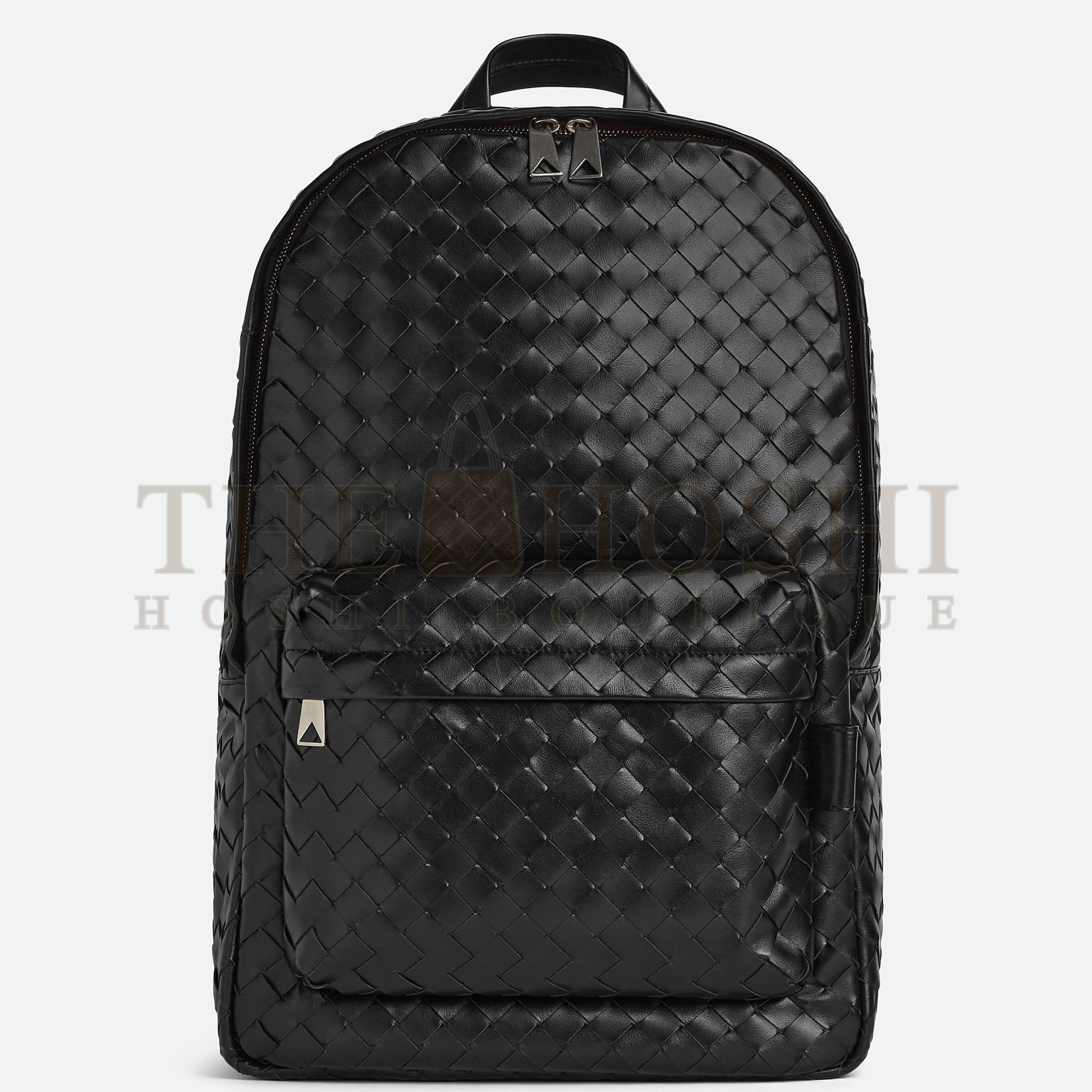 B0tt*ga Ven*ta Medium Backpack In Black Intrecciato Calfskin Master Quality