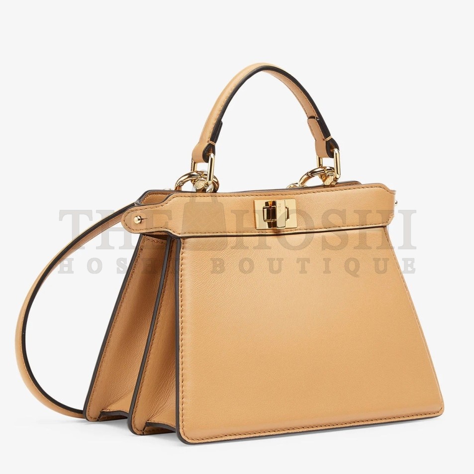 F**di Peekaboo ISeeU Petite Bag In Beige Nappa Leather Master Quality