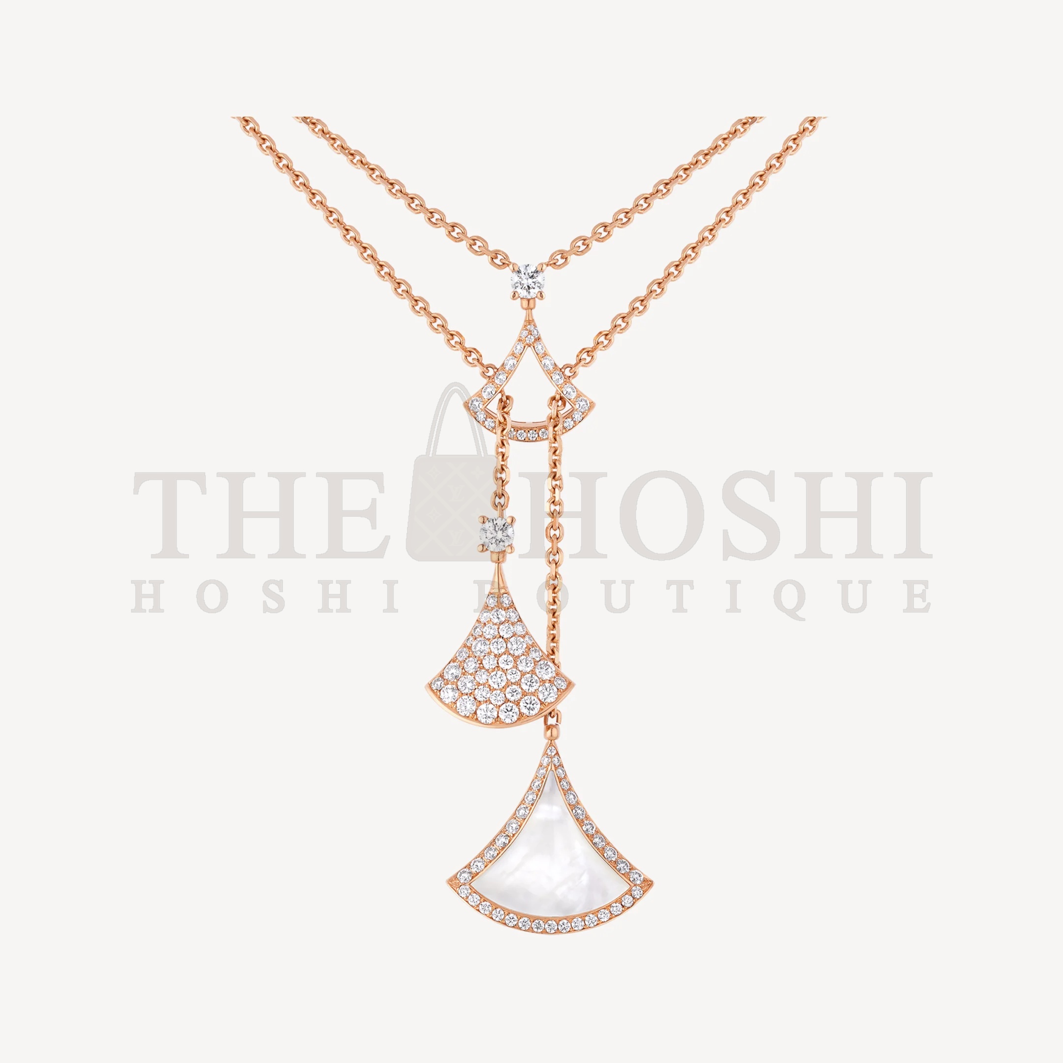 Bv1g*ai DIVAS' DREAM NECKLACE, Must-have, Rose Gold Master Quality