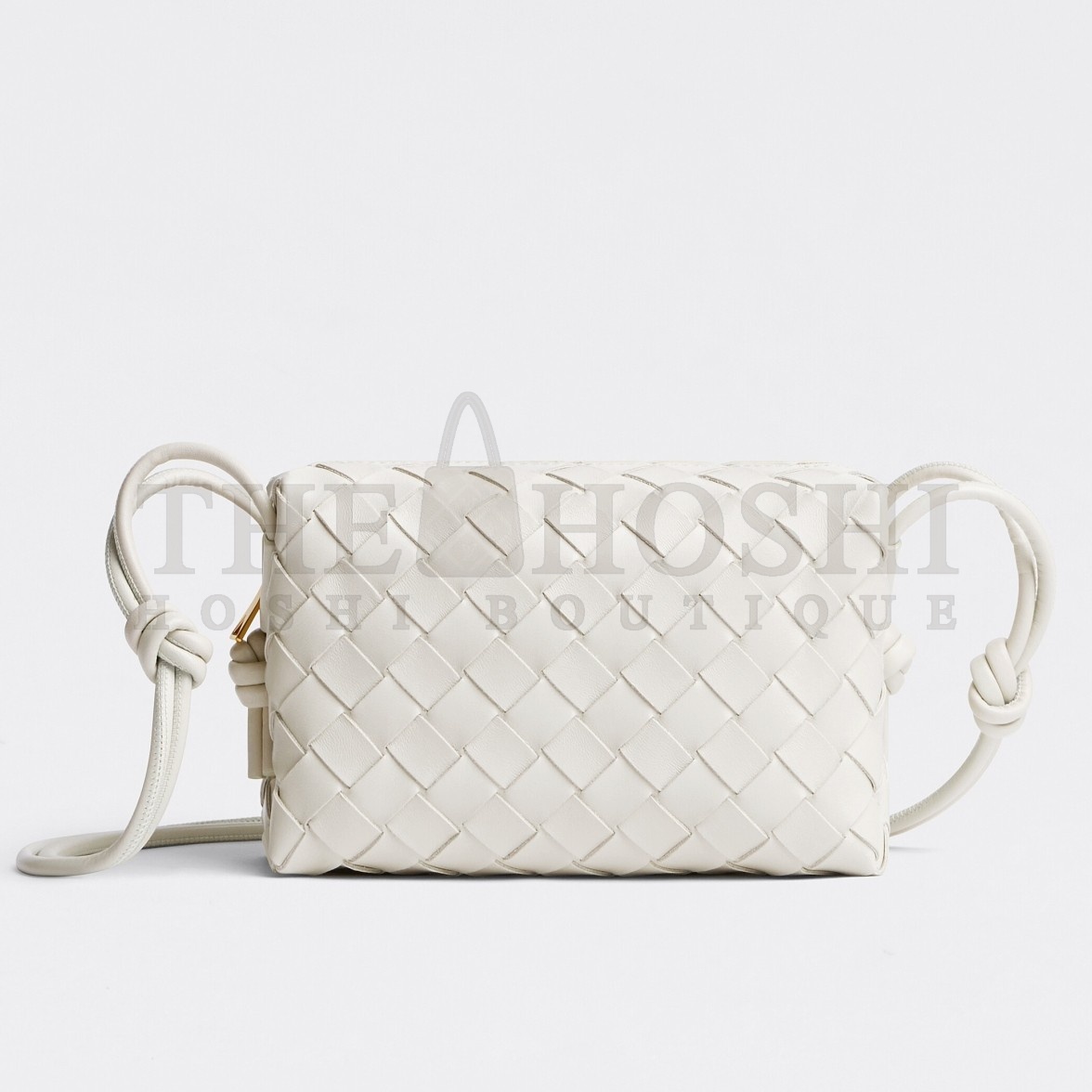 B0tt*ga Ven*ta Loop Mini Bag In White Intrecciato Lambskin Master Quality