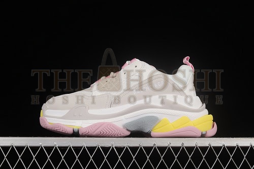 Ba1en*iaga Triple S Sneakers White/Light Grey/Pink/Yellow Master Quality