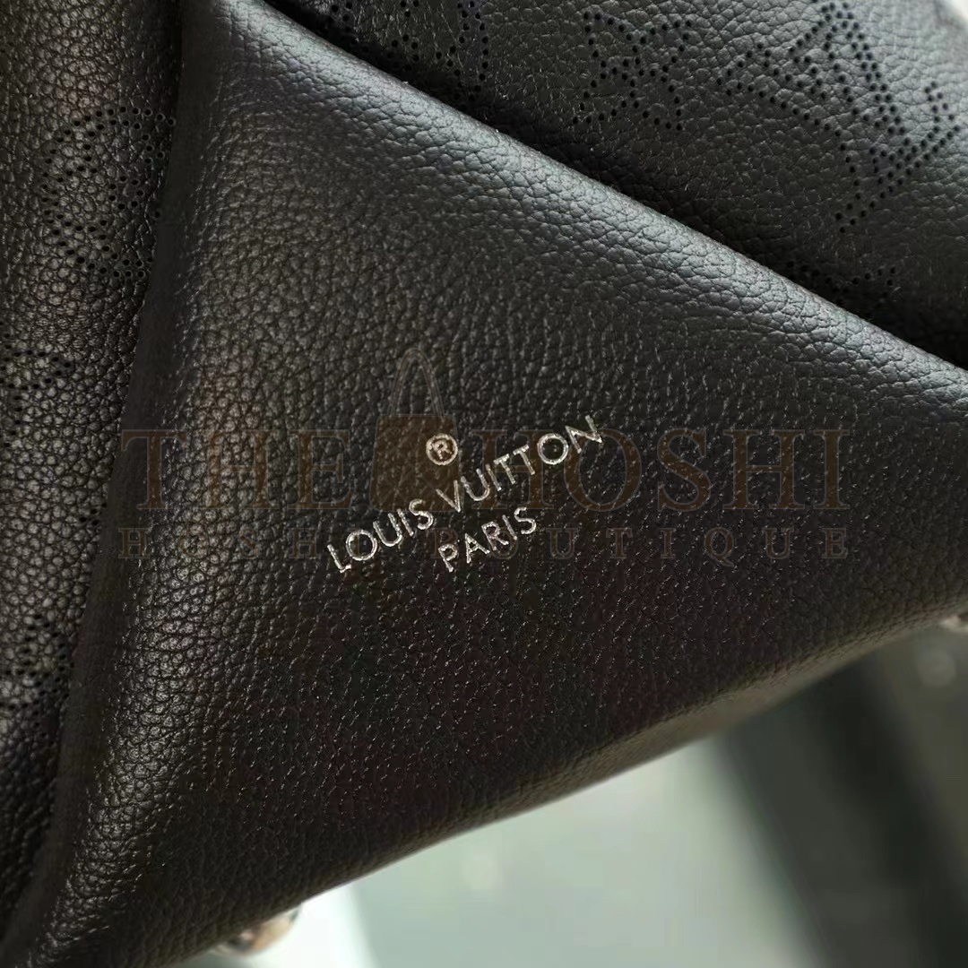 L0vis Vvtt0n LV Women Beaubourg Hobo MM Bag Black Mahina Perforated Calf Leather Master Quality