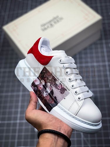 A1exa*der Mcqv*en Sole Sneakers White/Red/White Master Quality