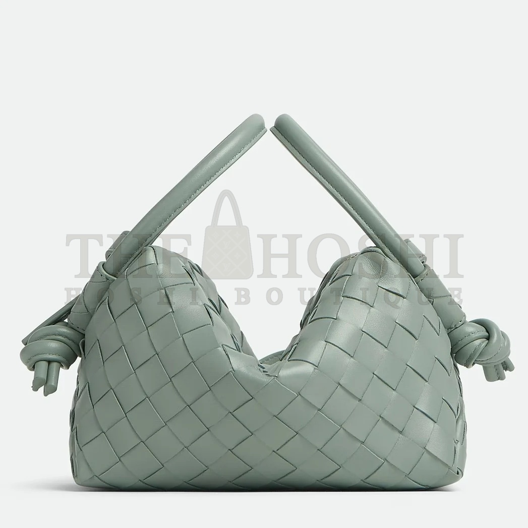 B0tt*ga Ven*ta Small Loop Crossbody Bag In Sauge Intrecciato Lambskin Master Quality