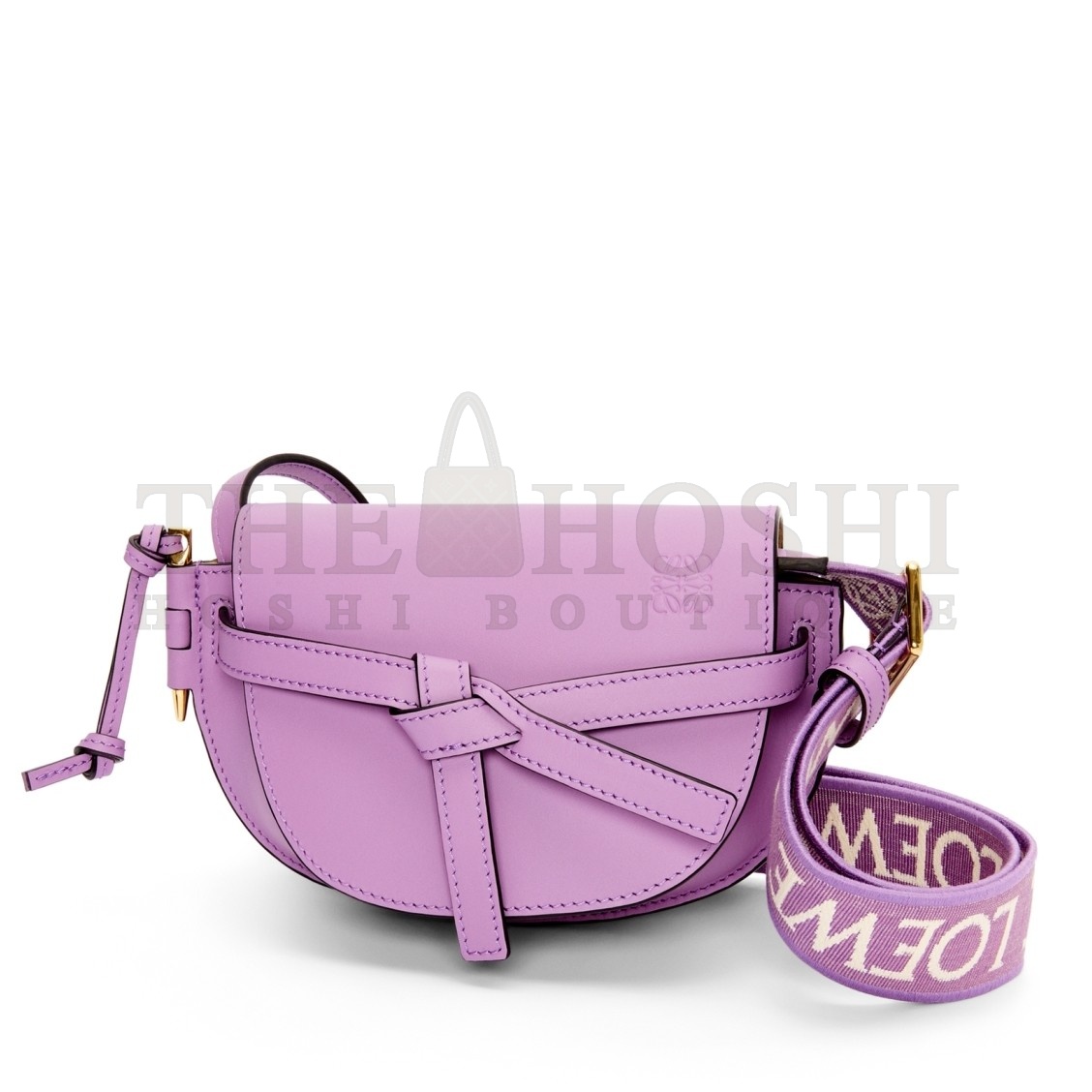 L0ew* Gate Dual Mini Bag in Guimauve Calfskin Master Quality