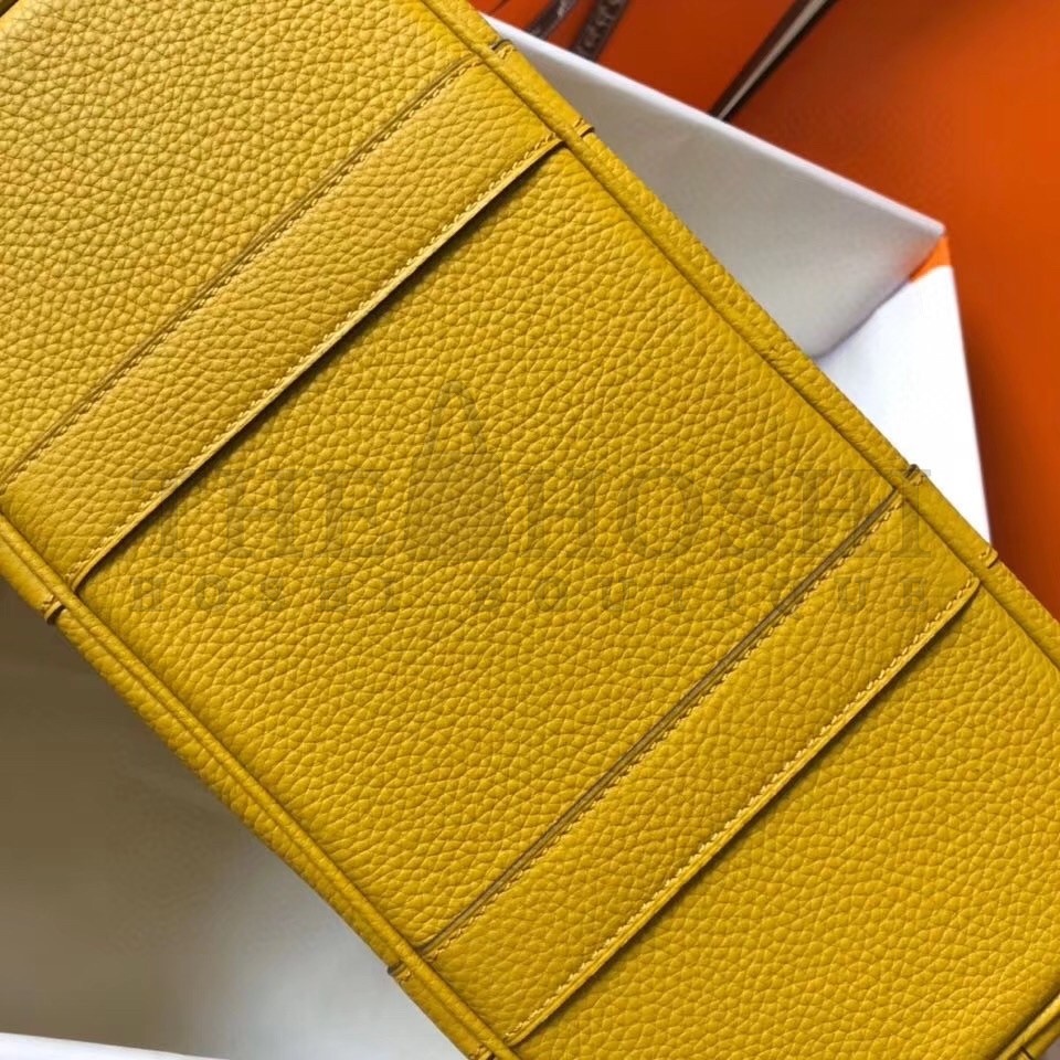 H**me5 Garden Party 30 Bag In Yellow Clemence Leather Master Quality