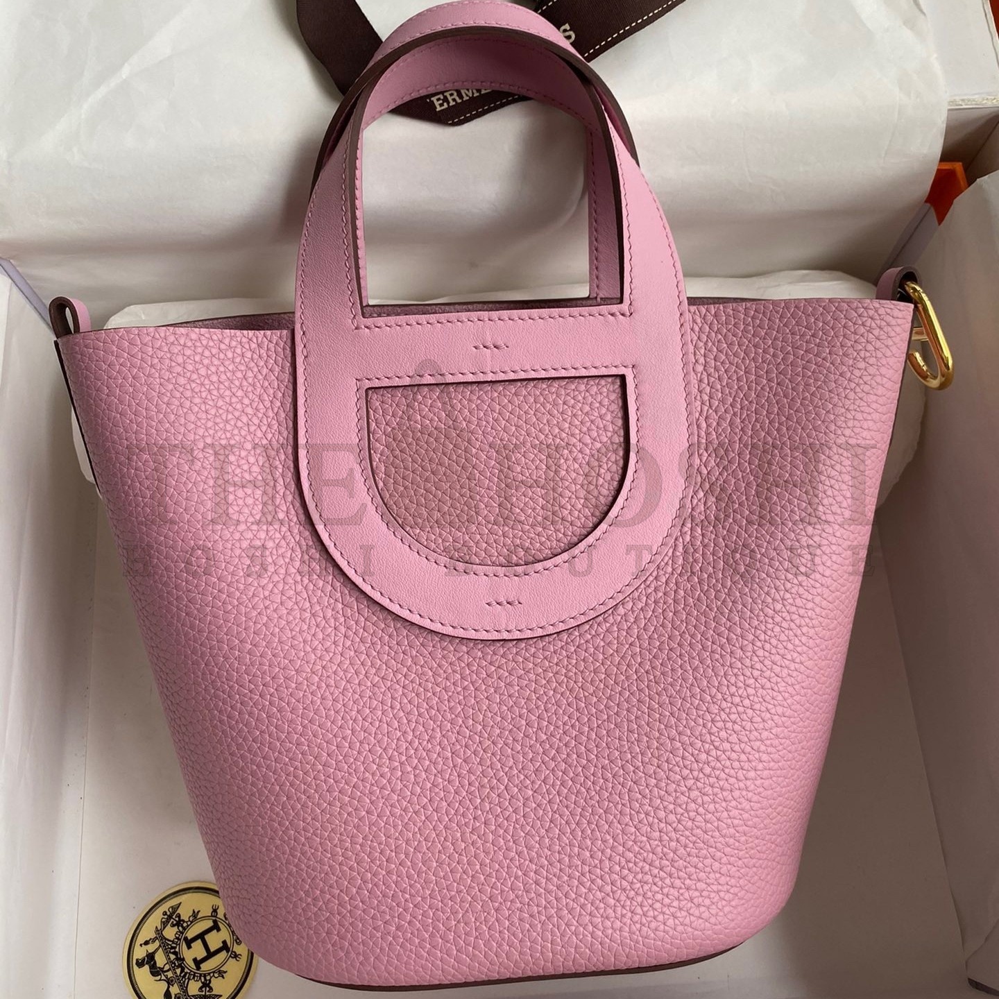 H**me5 In The Loop 18 Handmade Bag in Mauve Sylvestre Clemence Leather Master Quality