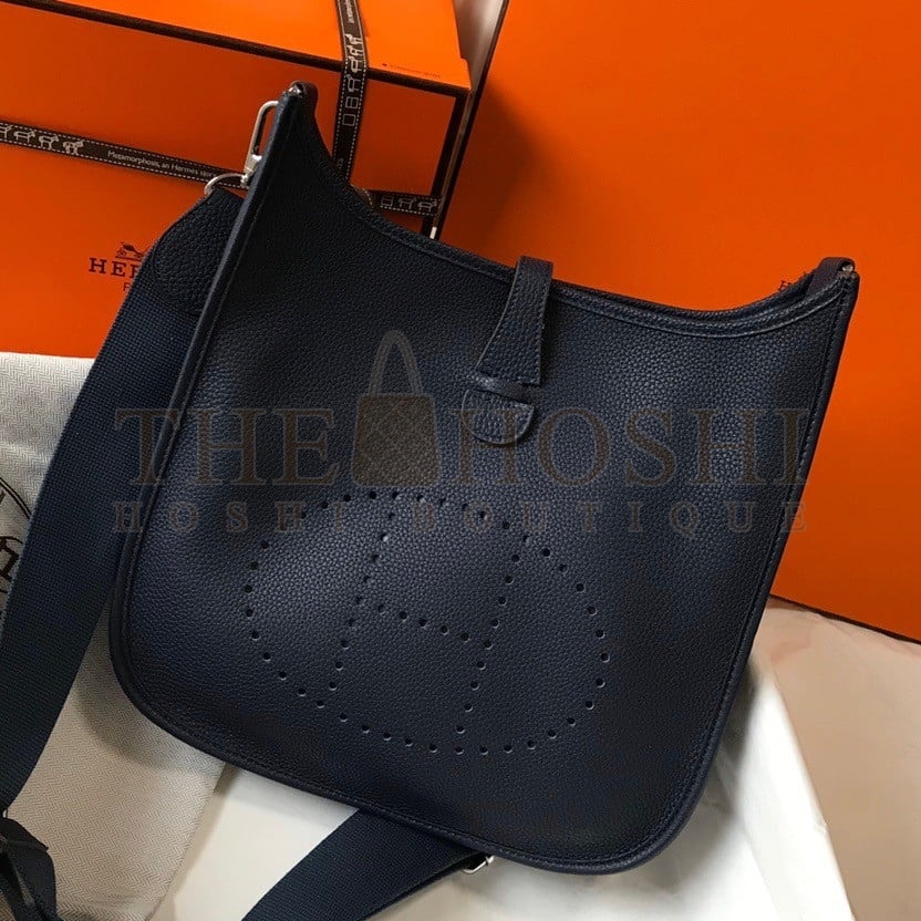 H**me5 Evelyne III 29 Bag In Black Clemence Leather Master Quality