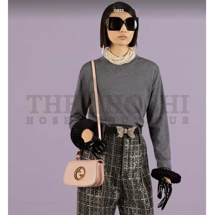 Gvc*1 Women GG Blondie Mini Bag Light Pink Round Interlocking G Master Quality