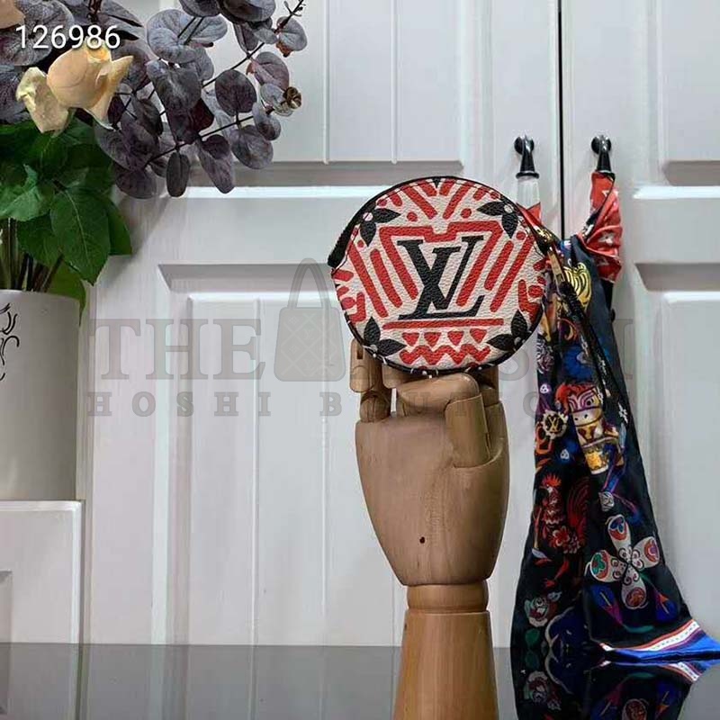 L0vis Vvtt0n LV Women LV Crafty Round Coin Purse Monogram Coated Canvas Master Quality