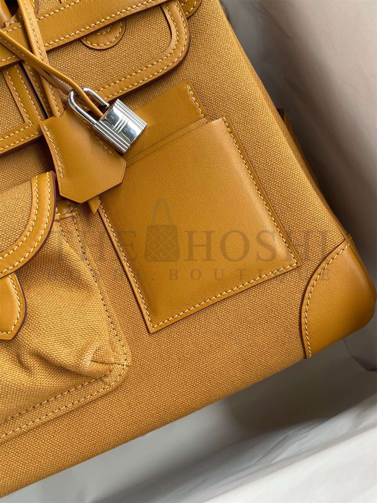 H**me5 Cargo Birkin 35cm Limited-edition Bag In Sesame Canvas Master Quality