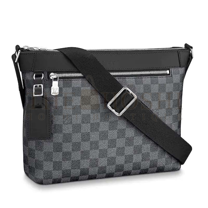 L0vis Vvtt0n LV Men Mick PM Bag in Damier Graphite Canvas-Grey Master Quality