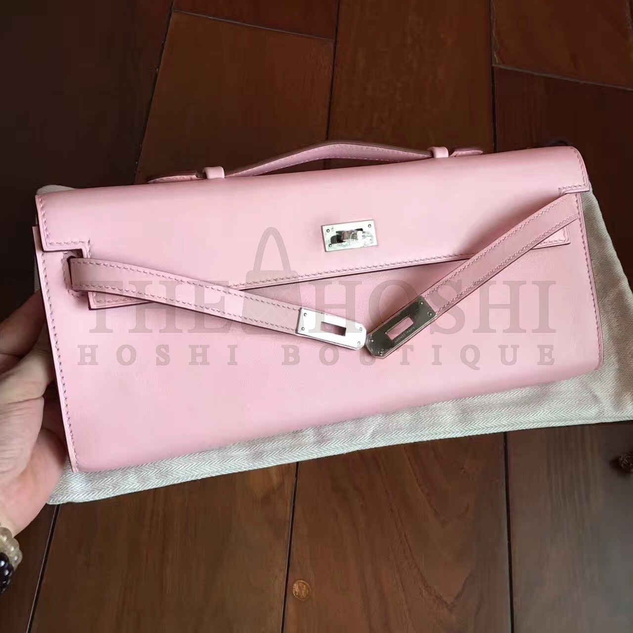 H**me5 Pink Swift Kelly Cut Handmade Bag Master Quality