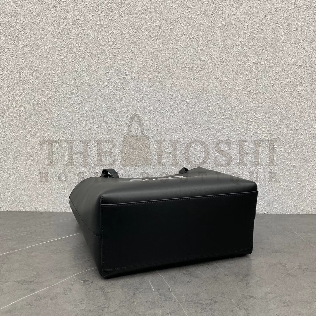 L0ew* Small Anagram Tote In Black Calfskin Master Quality