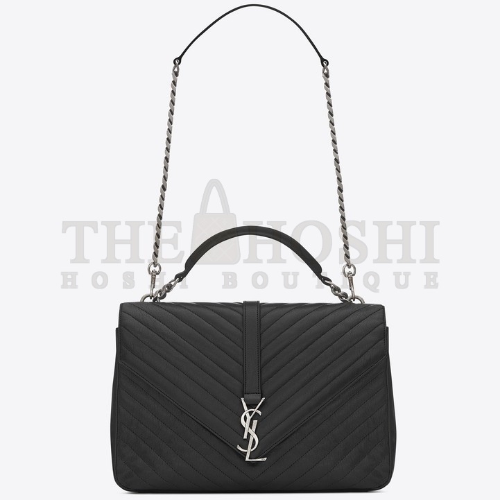 Sa1nt Lau*nt Large Black College Shoulder Bag Master Quality