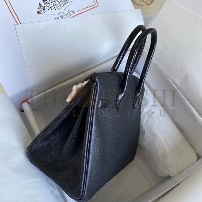 H**me5 Black Touch Birkin 30cm Bag Shiny Niloticus Crocodile Skin Master Quality
