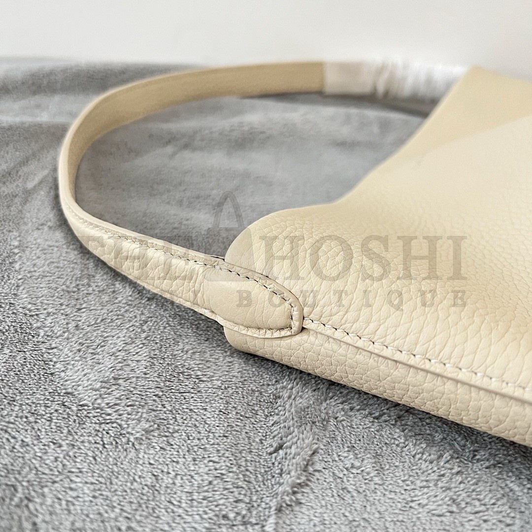 The R0w Medium N/S Park Tote in Ivory Grained Leather Master Quality