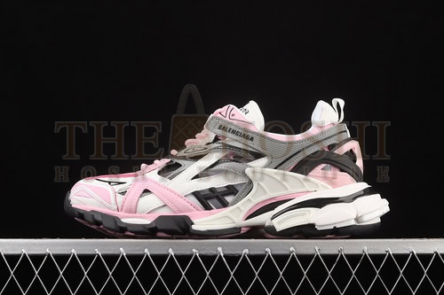 Ba1en*iaga Track 4.0 Sneakers White/Light Pink/Grey Master Quality