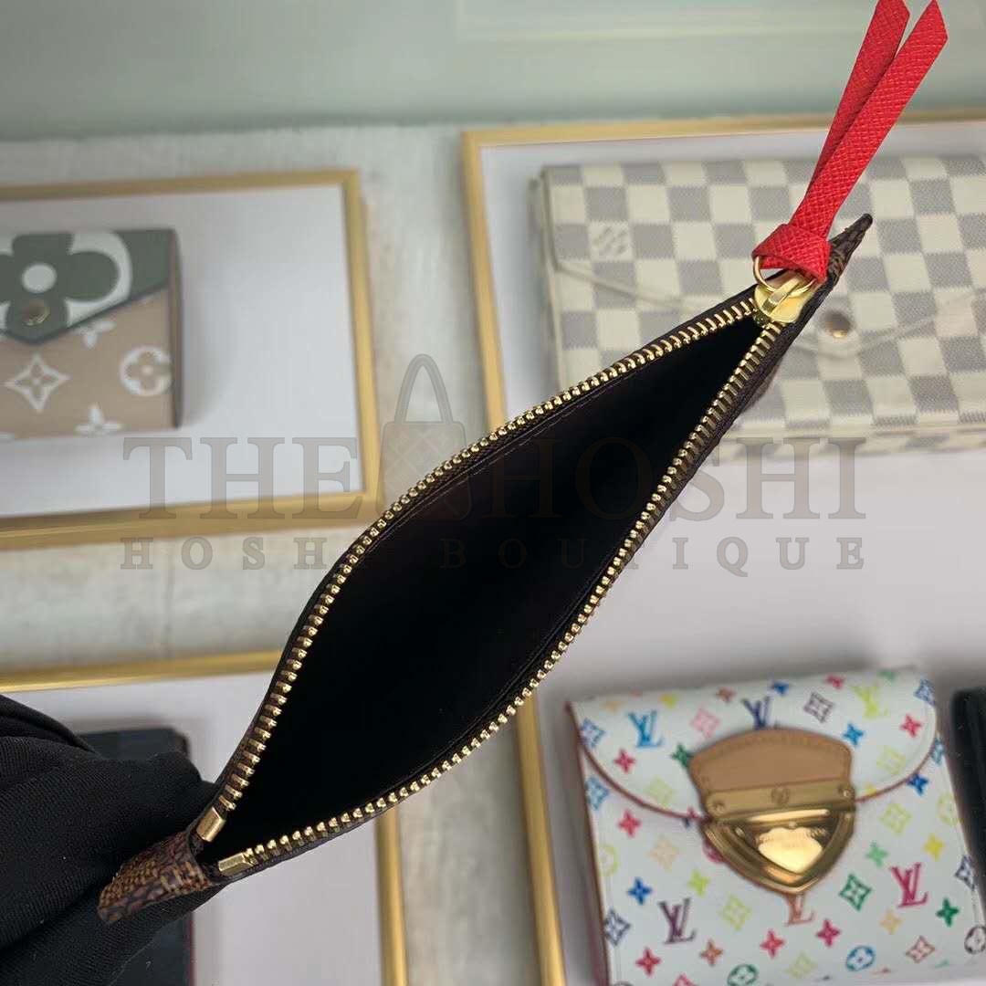 L0vis Vvtt0n LV Women Joséphine Wallet Damier Ebene Canvas-Brown Master Quality