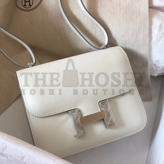 H**me5 Mini Constance 18cm White Epsom Bag Master Quality