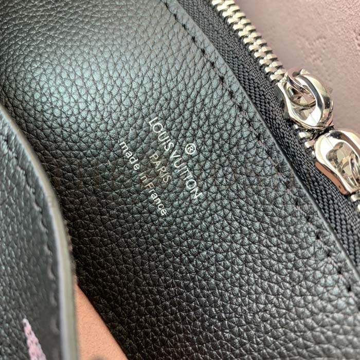 L0vis Vvtt0n LV Women Bella Tote Black Perforated Mahina Calf Leather Master Quality