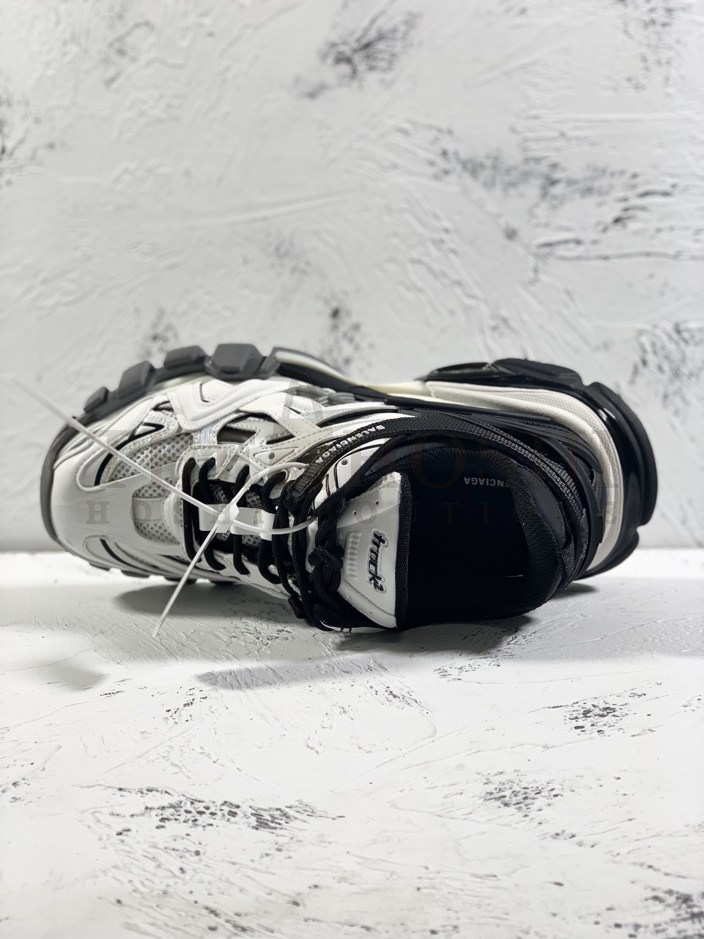 Ba1en*iaga Track 2 Sneakers – Black White Patchwork, Size 35–46 Master Quality