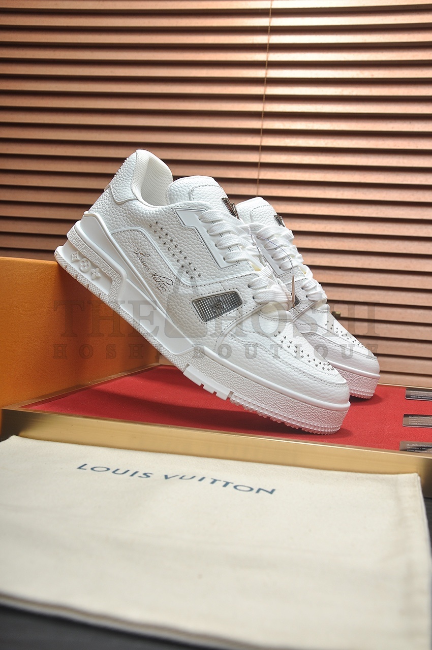 L0vis Vvtt0n LV Trainer Maxi Sneakers by Virgil Abloh | Monogram Embellished Platform Shoes | Unisex Sizes 35–45 Master Quality