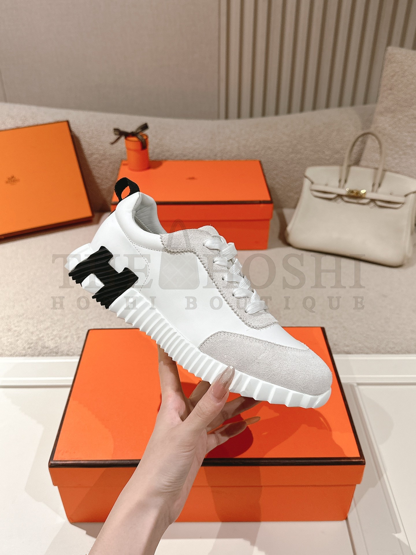 H**me5 Bouncing Sneakers In White Canvas Master Quality