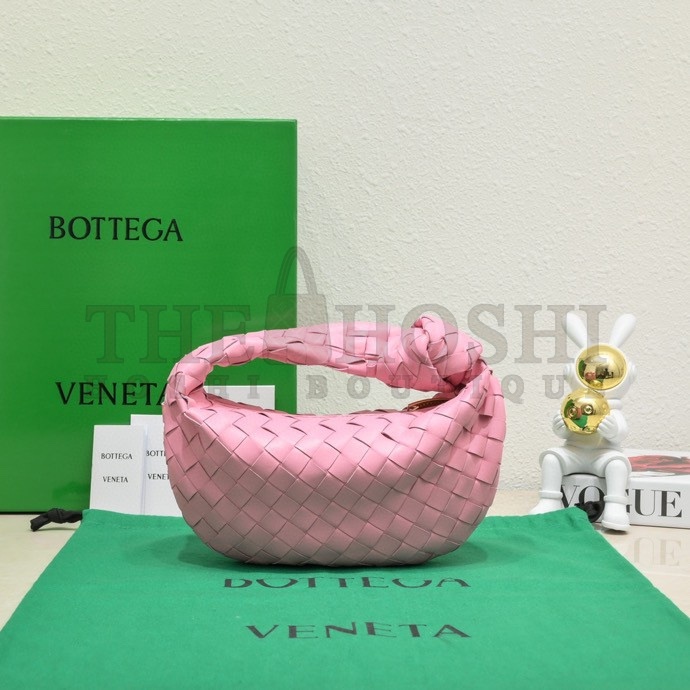 B0tt*ga Ven*ta Mini BV Jodie Bag In Pink Woven Leather Master Quality
