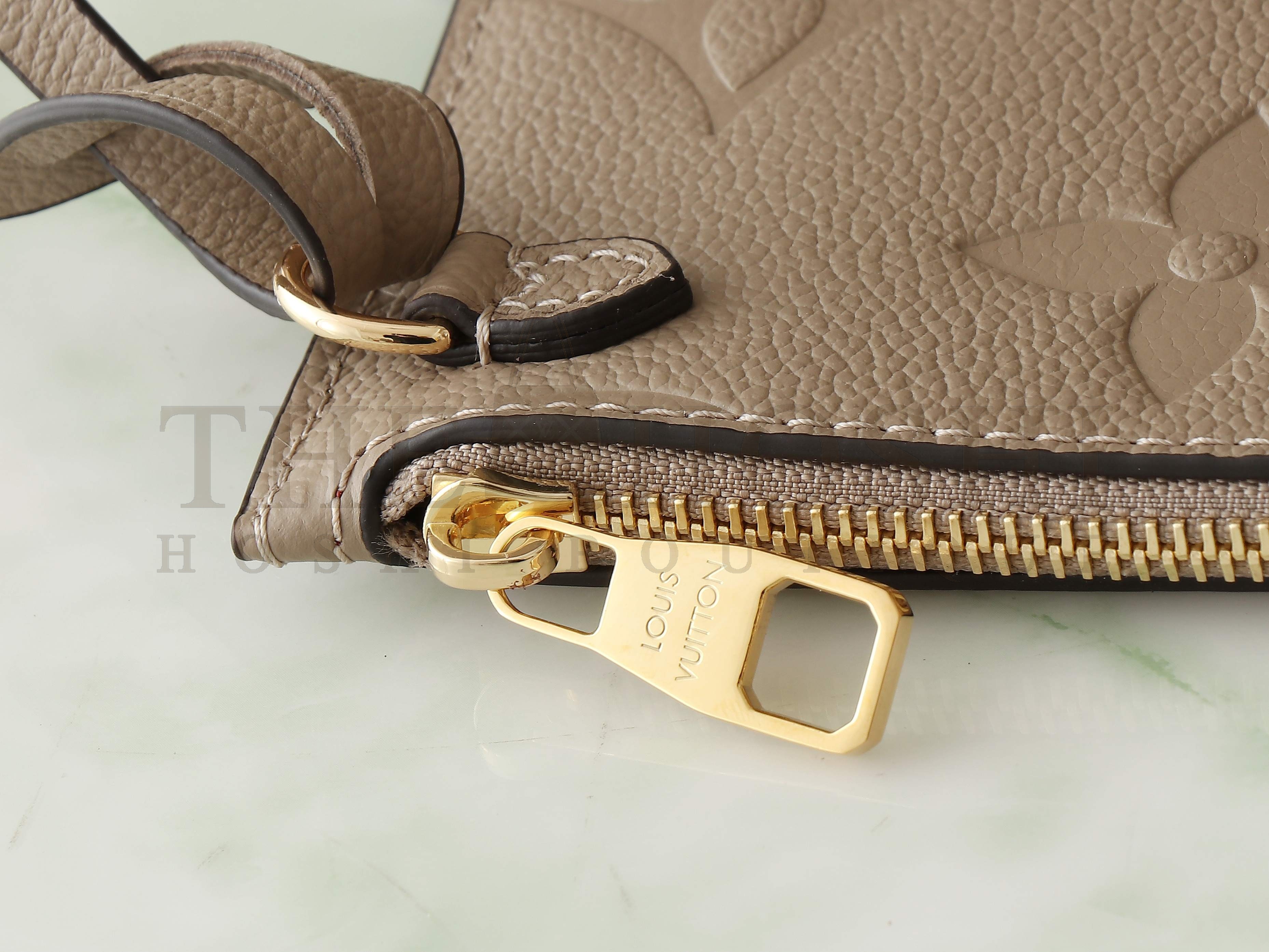 L0vis Vvtt0n LV Women Neverfull MM Tote Tourterelle Gray Embossed Cowhide Leather Master Quality