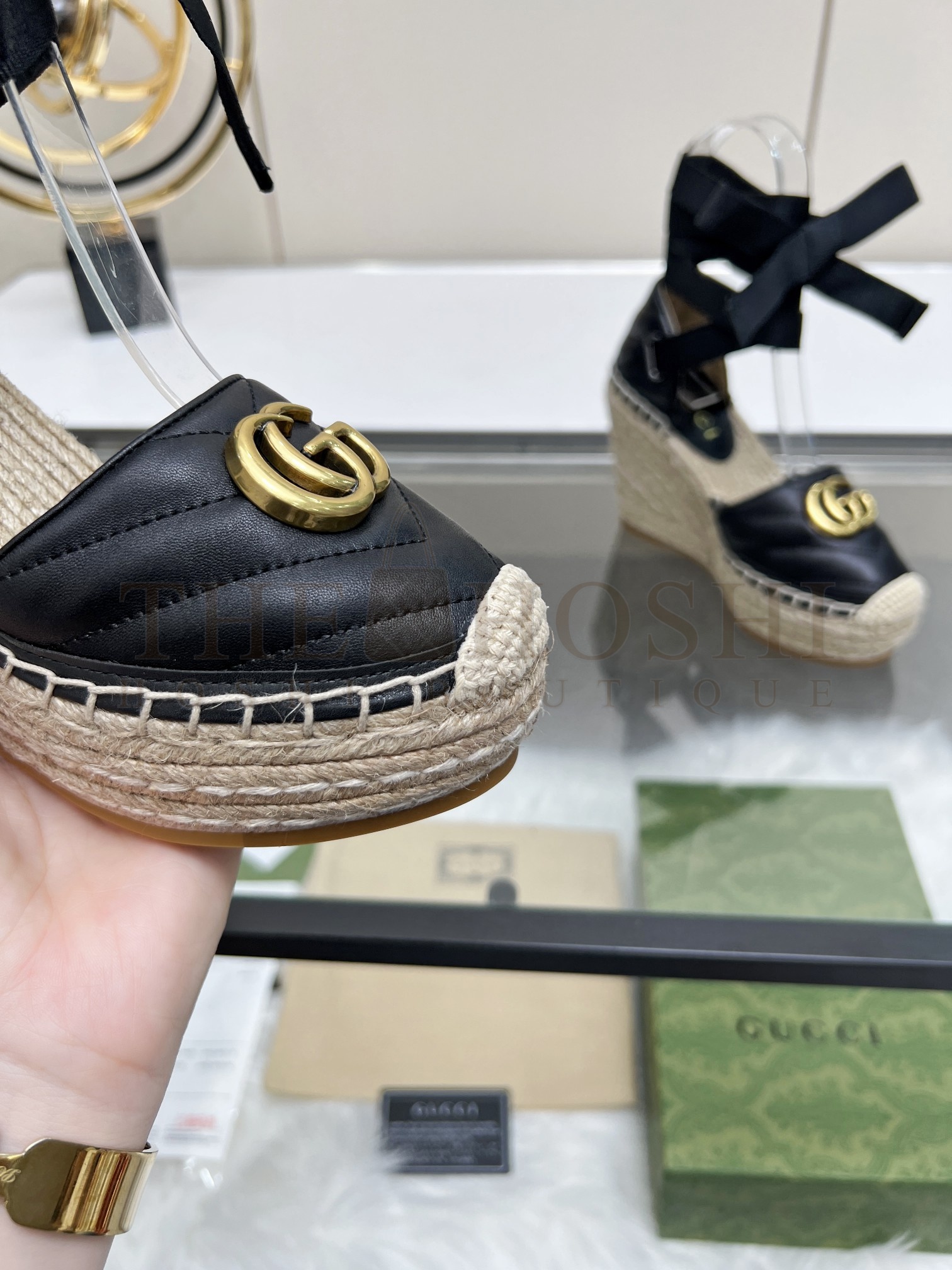 Gvc*1 GG Wedge Espadrille Sandals 35-42 P230233 Master Quality