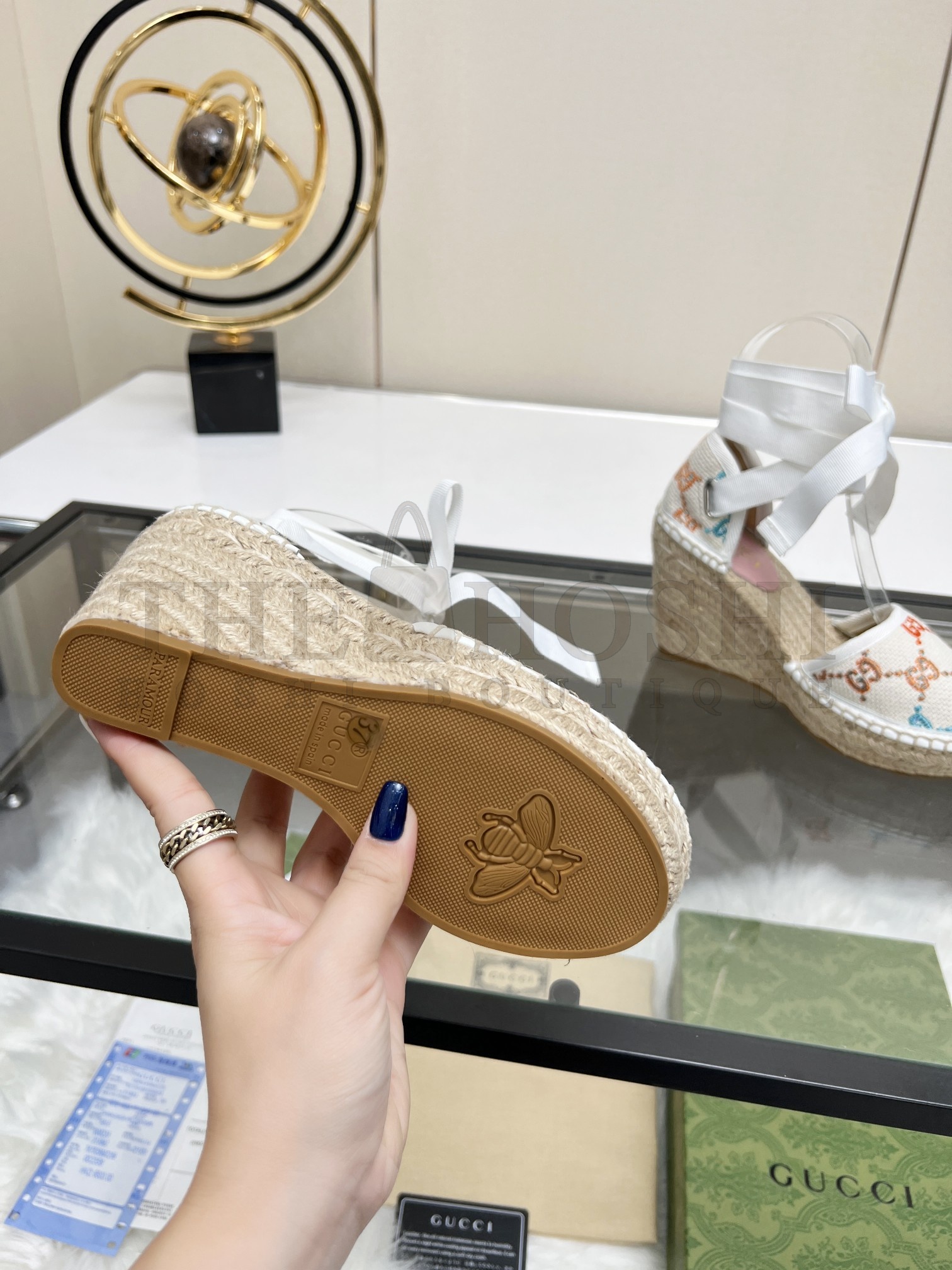 Gvc*1 GG Wedge Espadrille Sandals 35-42 P230233 Master Quality