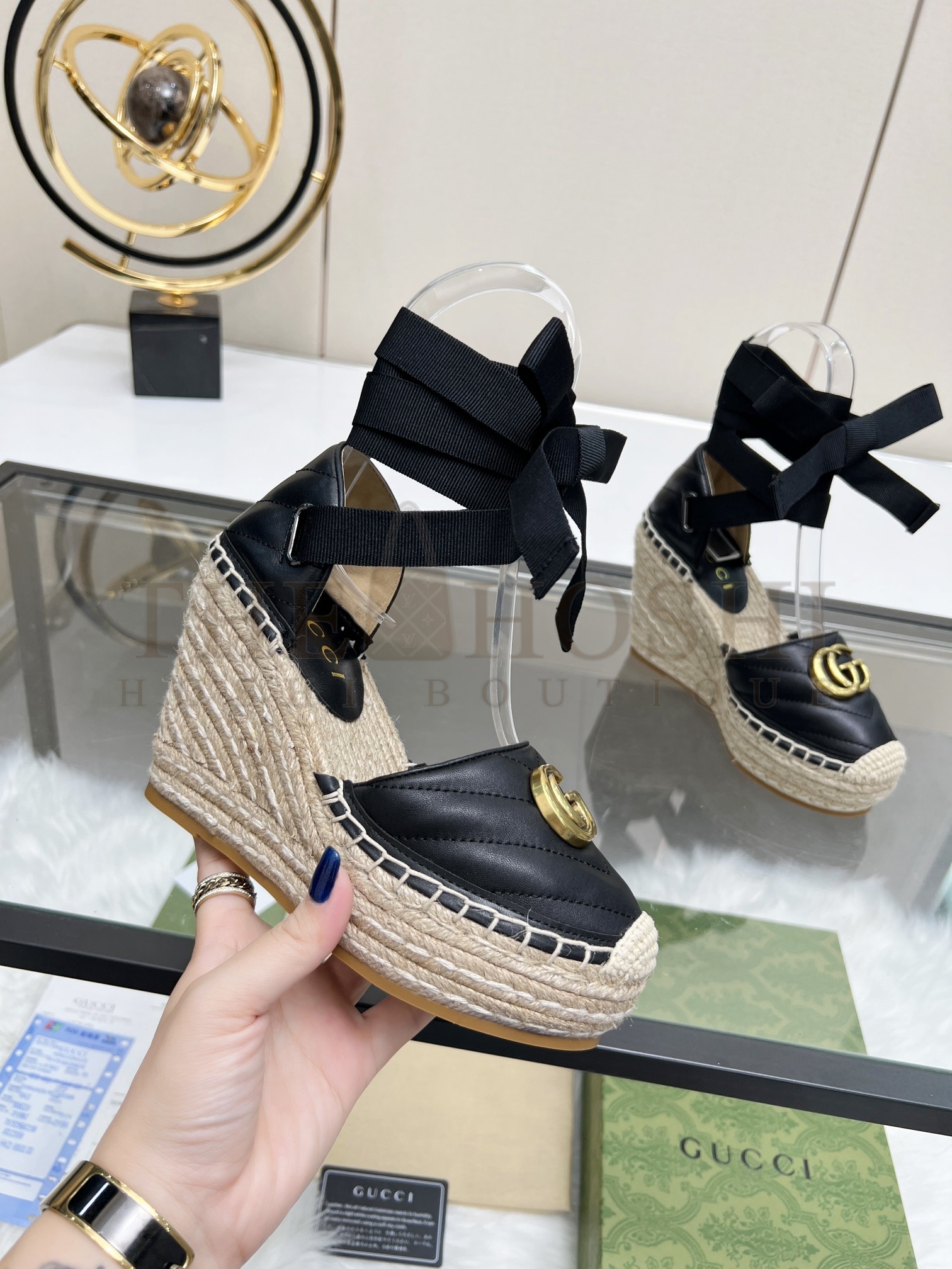 Gvc*1 GG Wedge Espadrille Sandals 35-42 P230233 Master Quality
