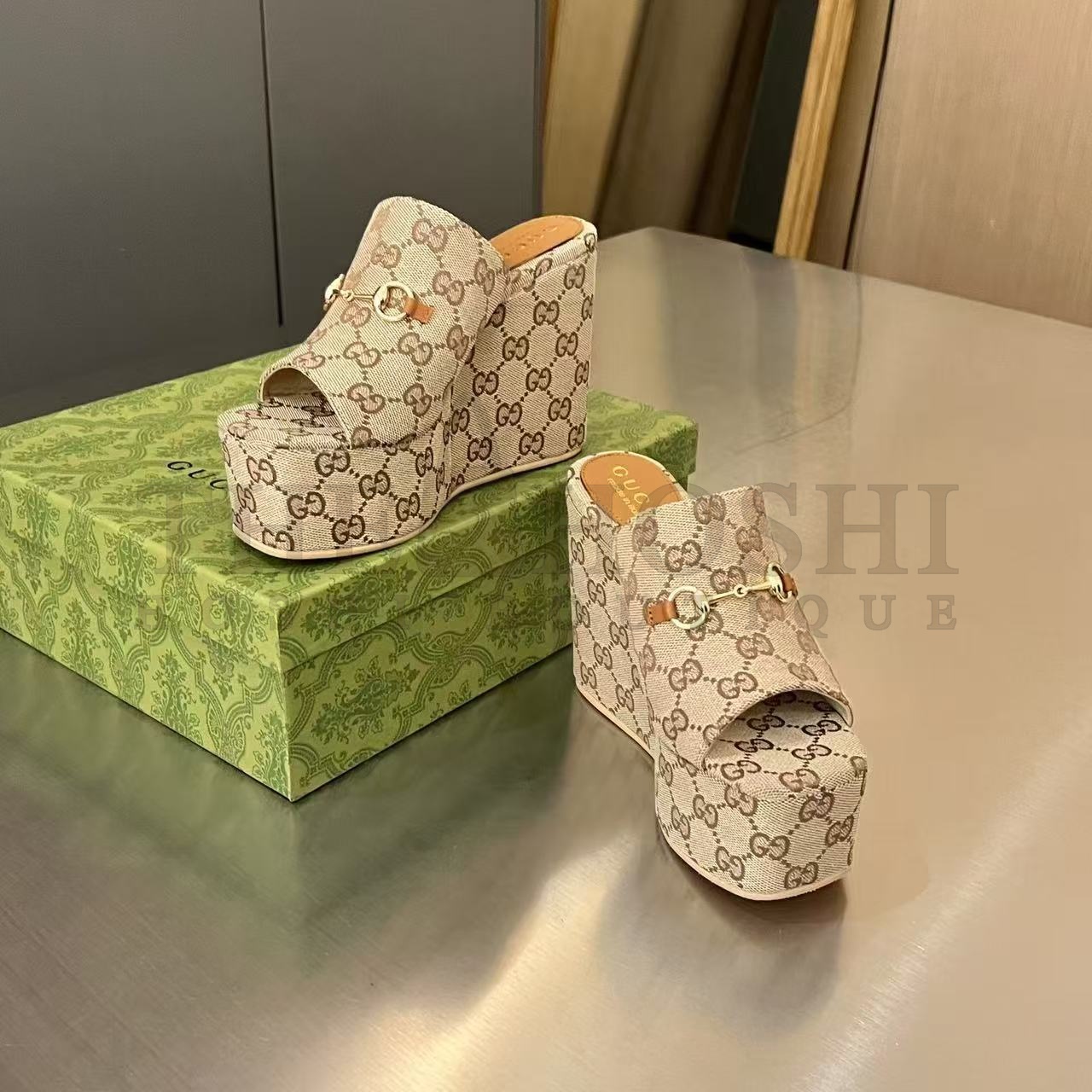 Gvc*1 GG Spring Summer 25 Platform Slide Sandals 35-41 Master Quality