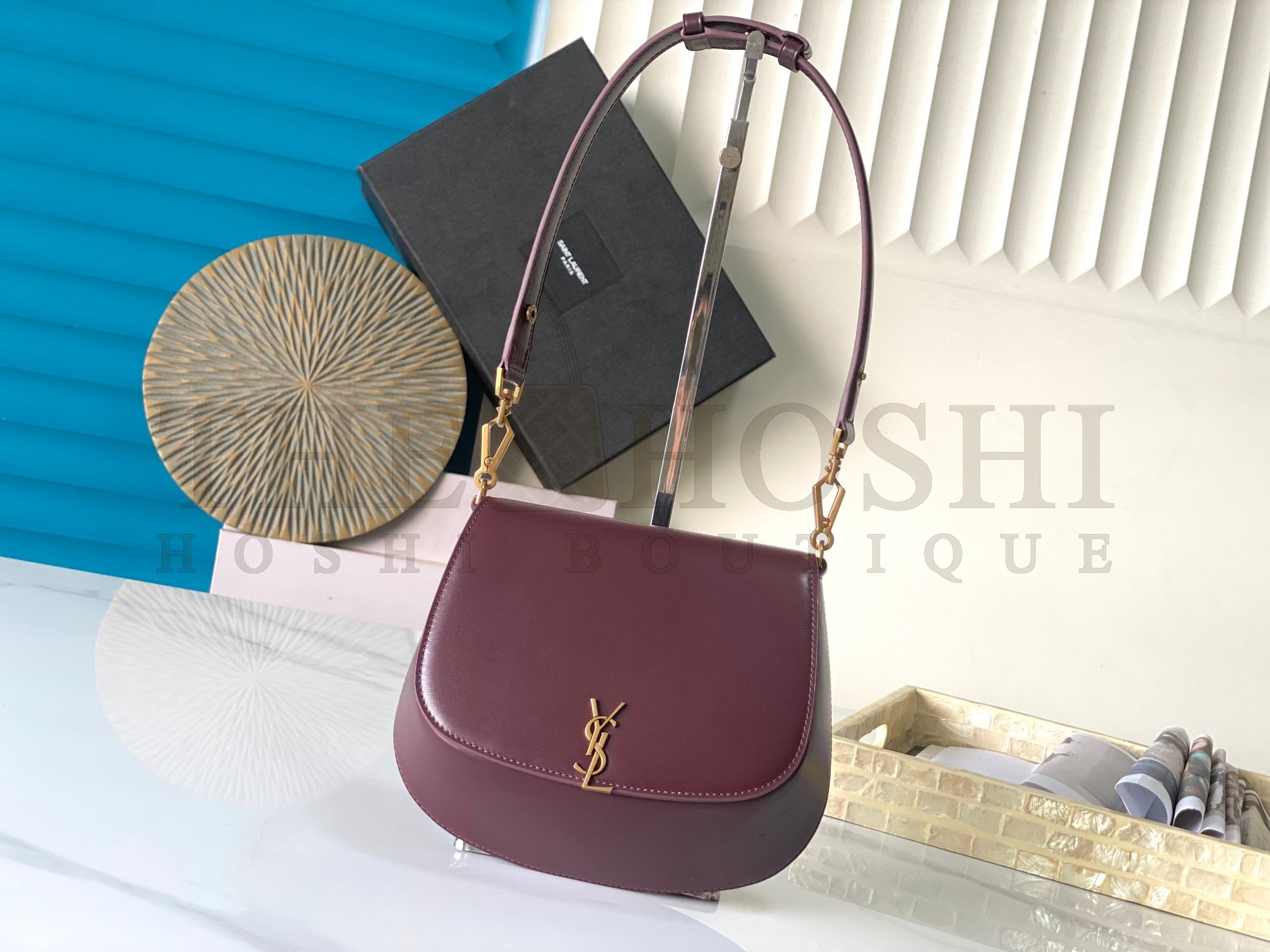 Sa1nt Lau*nt Y51 Voltaire Box Saddle Shoulder Bag Calfskin 17.5x21x8cm 800846 Master Quality