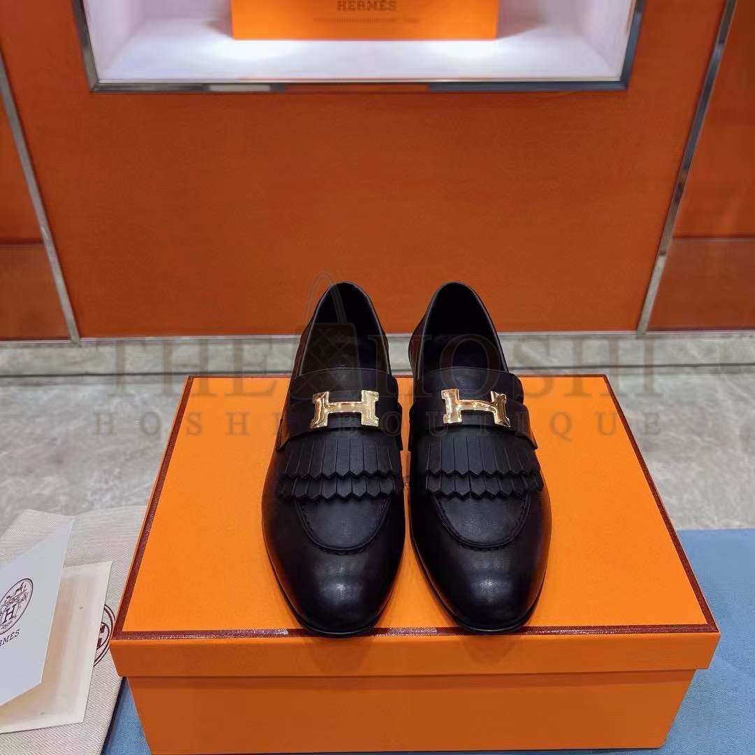 H**me5 Women's Royal Loafers In Black Calfksin Master Quality