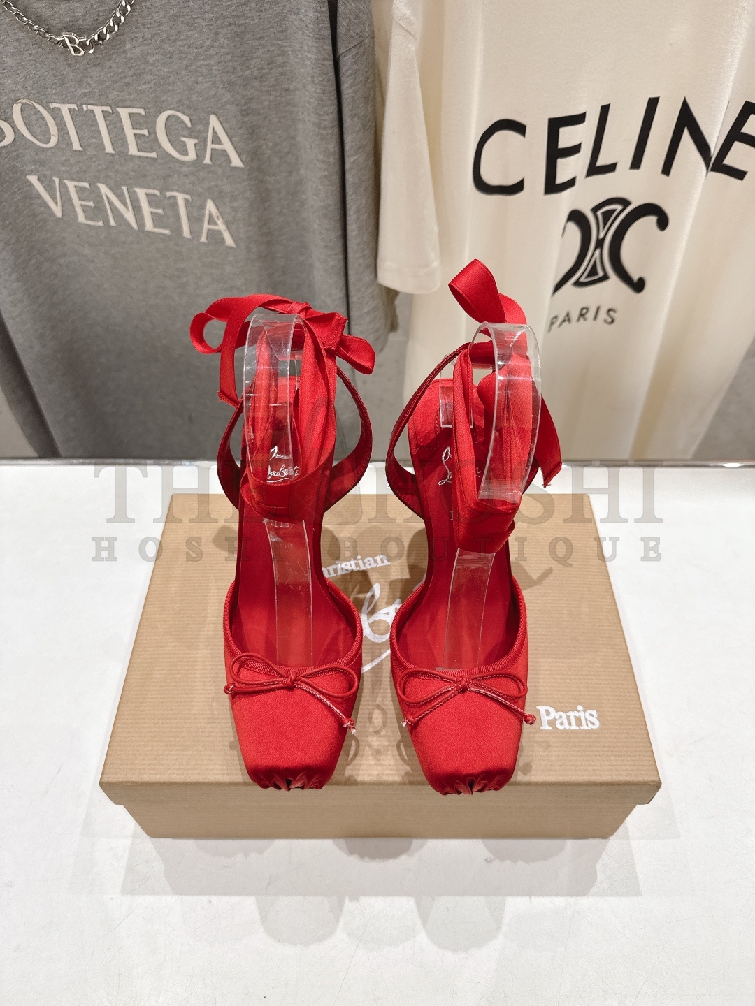 Chr1st1an Louboutin CL Cassia Lace Up Satin Pumps Heels 10cm Master Quality