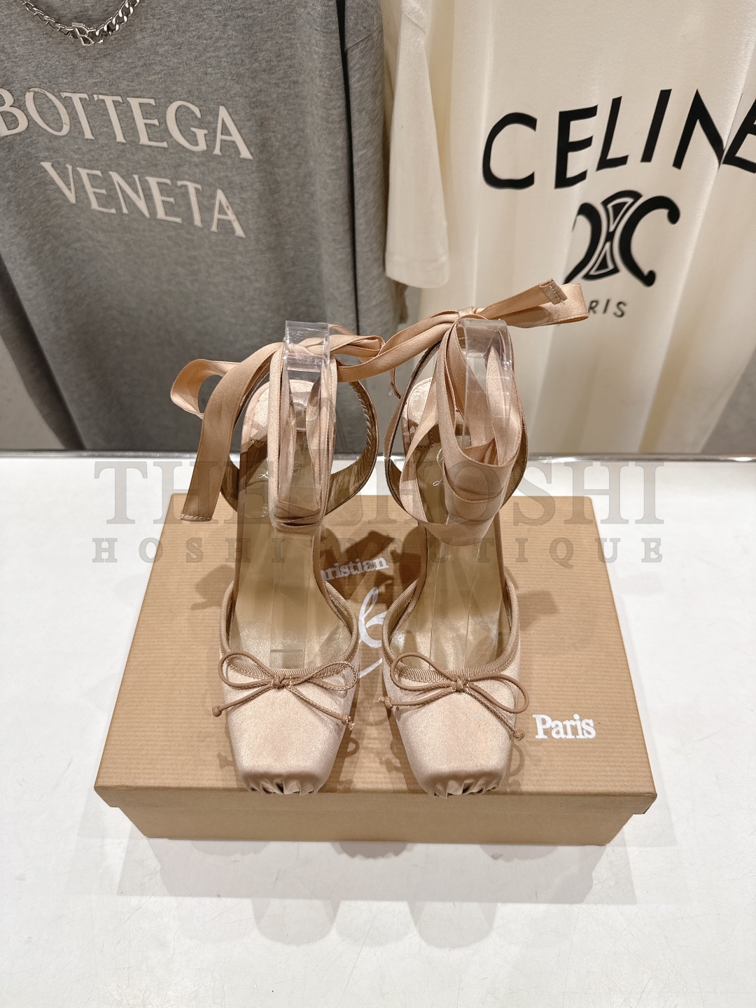 Chr1st1an Louboutin CL Cassia Lace Up Satin Pumps Heels 10cm Master Quality