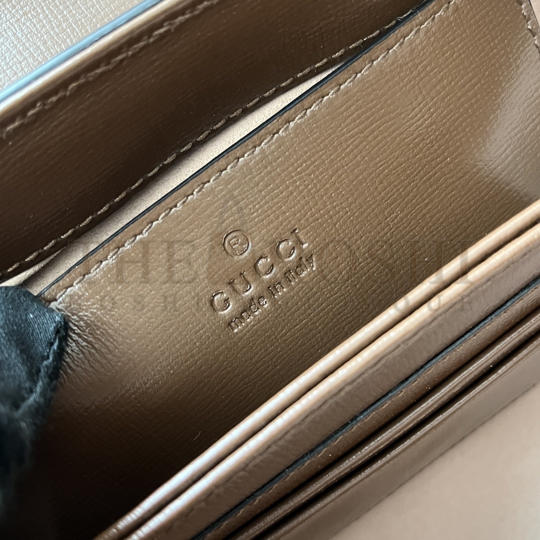 Gvc*1 Brown Horsebit Leather Top Handle Crossbody Bag Master Quality