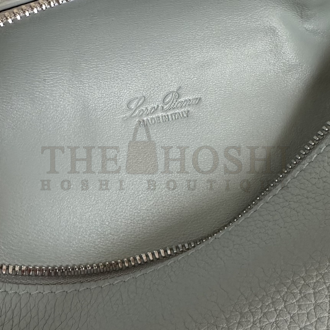 L0r0 P1ana LP L19 Extra Pocket Ostrich Leather Clutch Crossbody Bag 19x6.5x11cm Master Quality