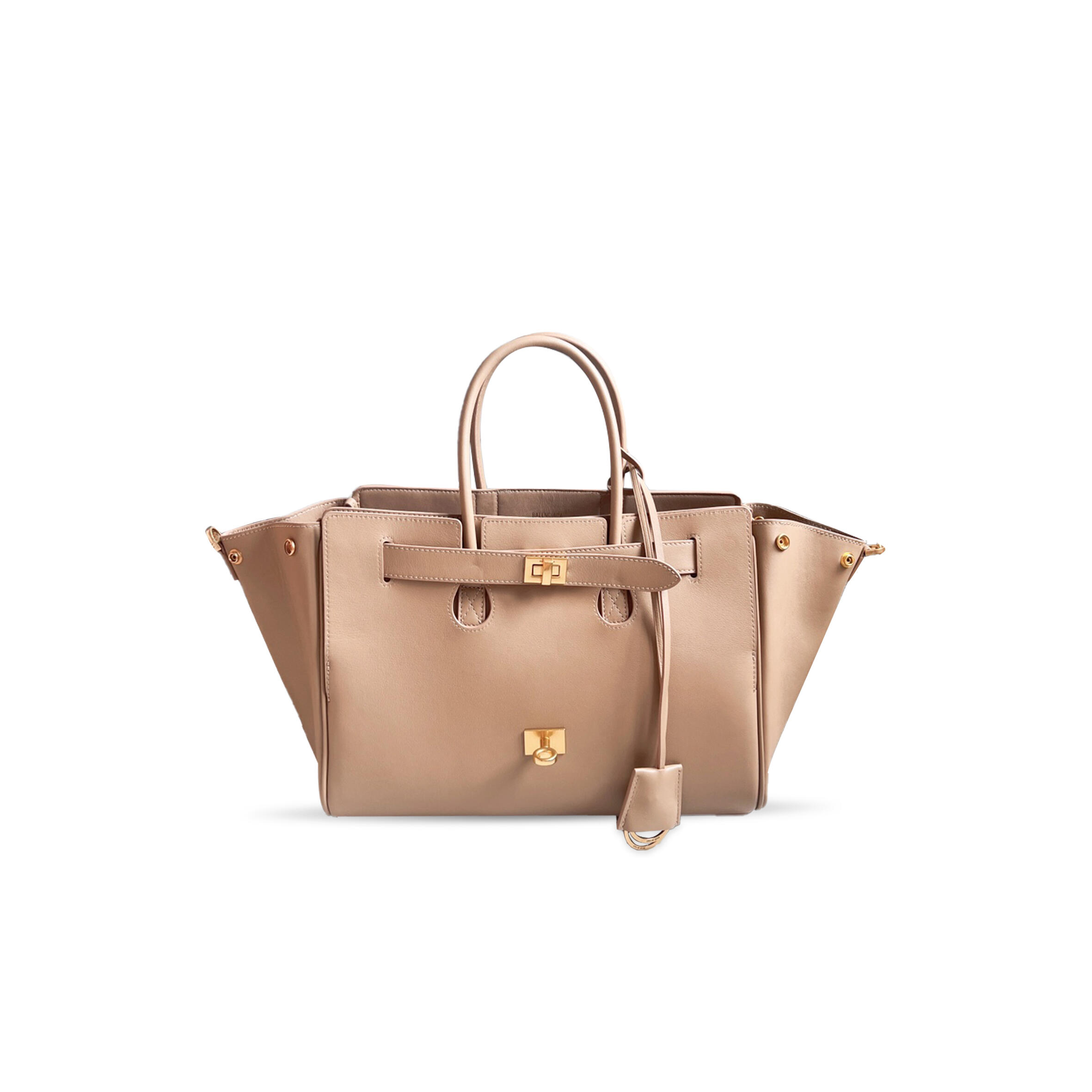 Ba1en*iaga WOMEN'S BEL AIR SMALL IN LATTE 835614AB9D1000 (30*20*12cm) Master Quality