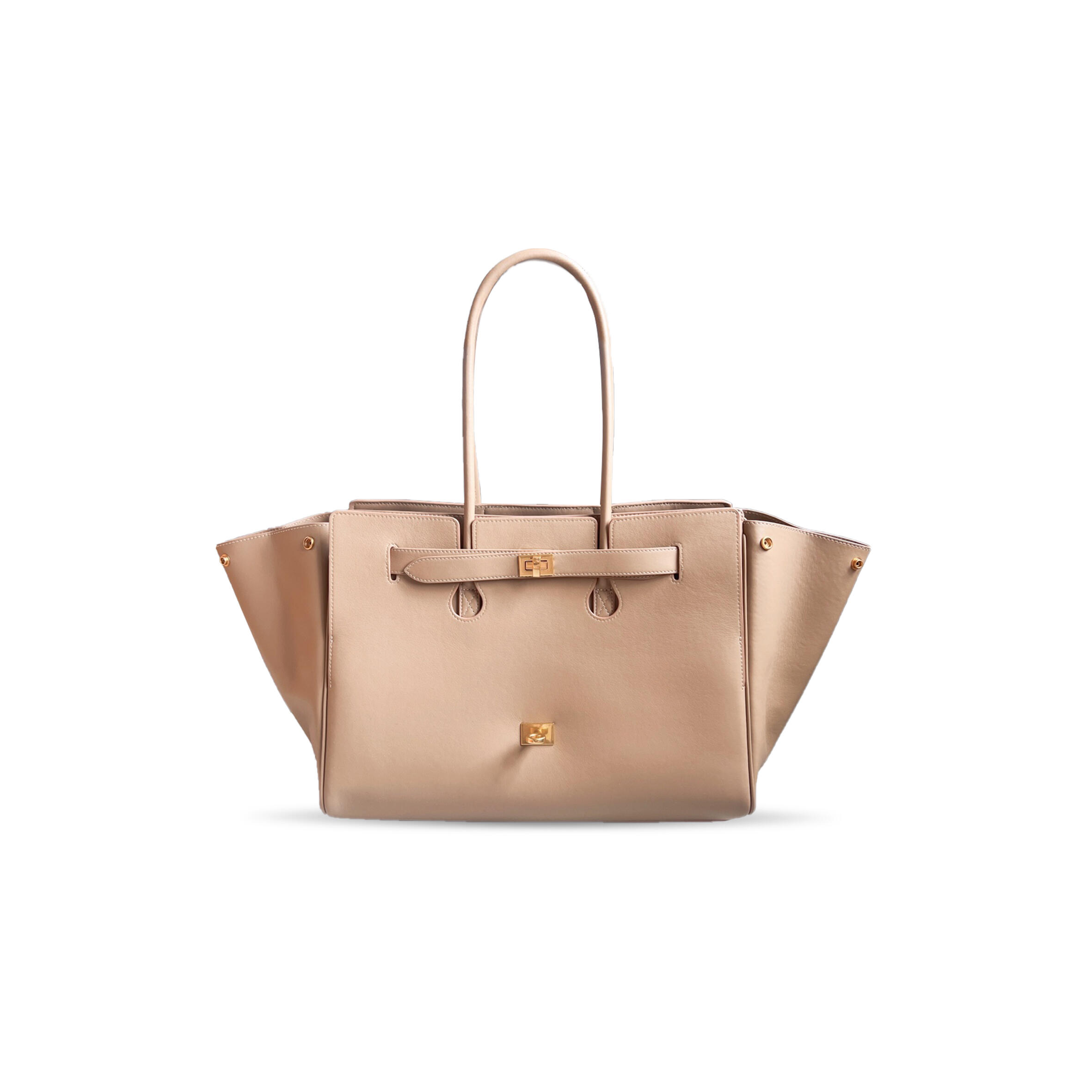Ba1en*iaga WOMEN'S BEL AIR MEDIUM IN LATTE 835613AB9D2000 (37*29*16cm) Master Quality