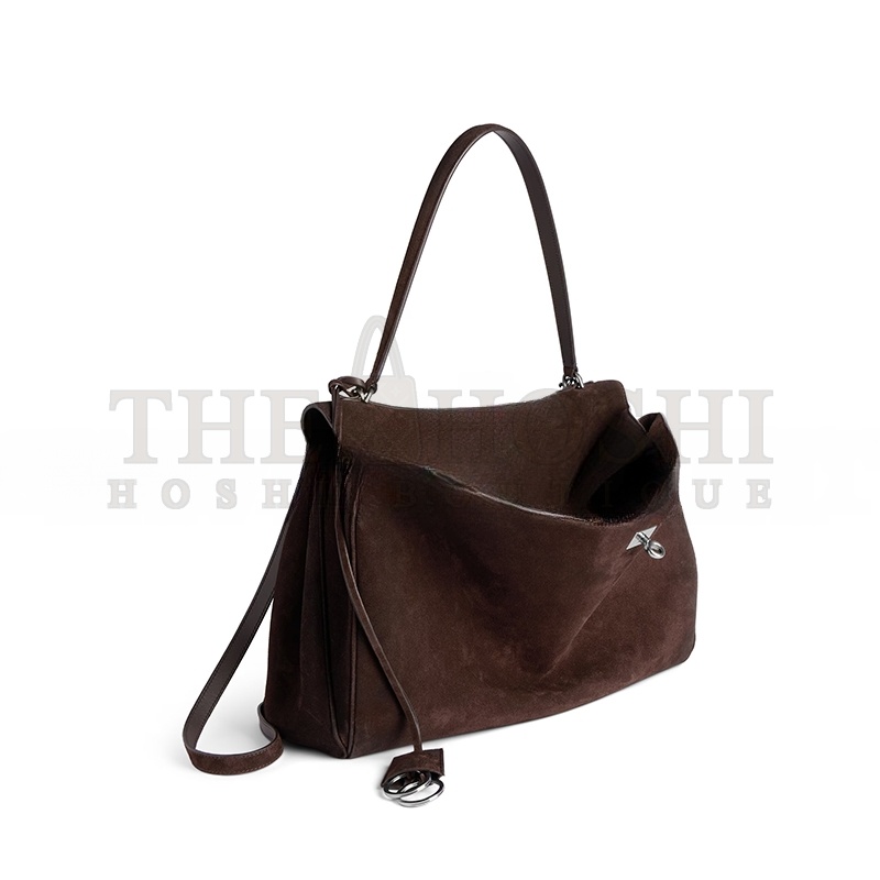 Ba1en*iaga RODEO HANDBAG LARGE IN LIGHT ESPRESSO 7897442AB4G2308 (39.8*29.9*12.9cm) Master Quality